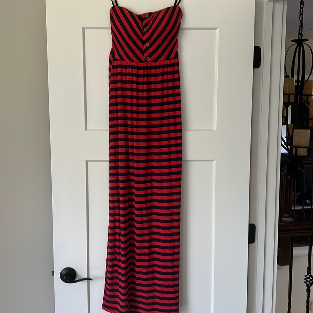 Strapless maxi